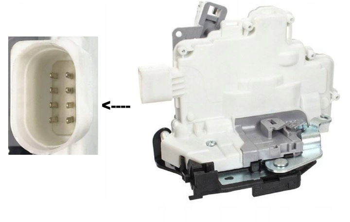 фото №1, Замок двері зад лівий seat altea 5p 2004-