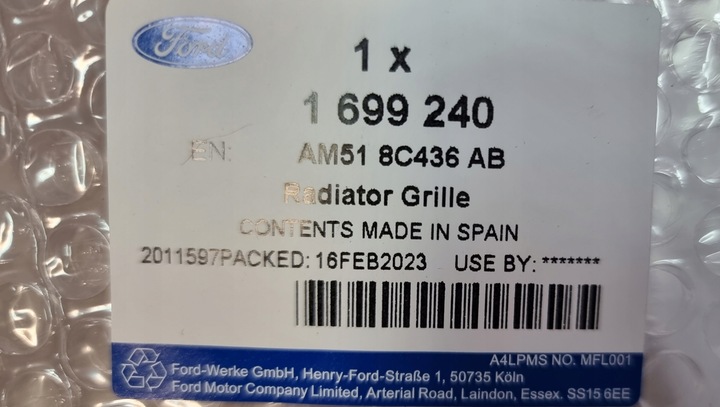 фото №2, Рамка хромированная бампера c-max / grand c-max 10-15 1699240 _ am51-8c436-ab