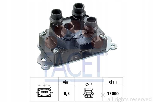 фото №14, Котушка запалювання facet 1008887 1008886 1018140 a96b