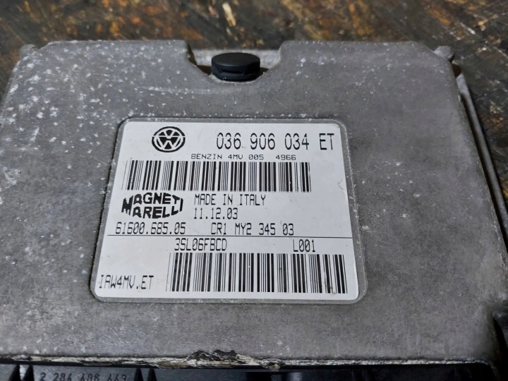 фото №8, Блок керування двигуном (ecu) skoda fabia 1.4 036906034et 6160068505
