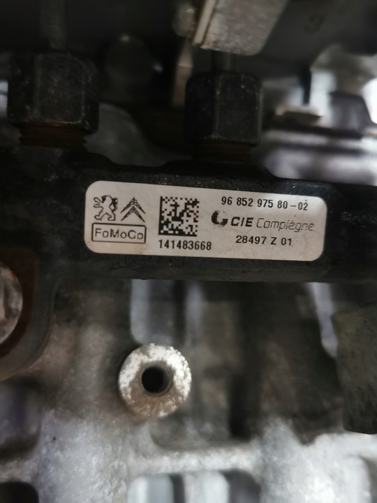 фото №10, Двигун комплектний peugeot 308 t9 1.6 e-ehdi 9h05 10jbfb