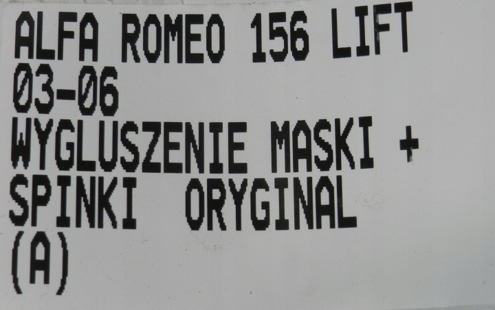 фото №7, Alfa romeo 156 рестайлинг 03-06 шумоизоляция капота + клипсы