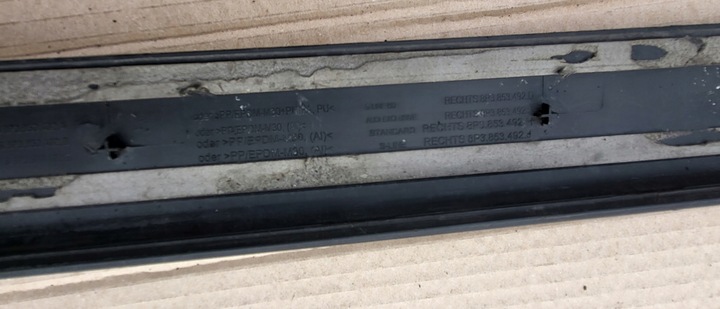 фото №8, Планка пороговая накладка порога правая wewnęt. audi a3 8p 3d оригинальный номер eu 8p3853492a