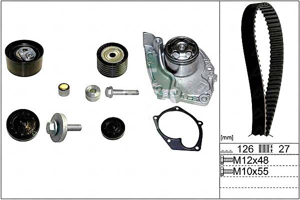 фото №12, Schaeffler ina 530 0638 30 насос водяна + комплект ремінь грм