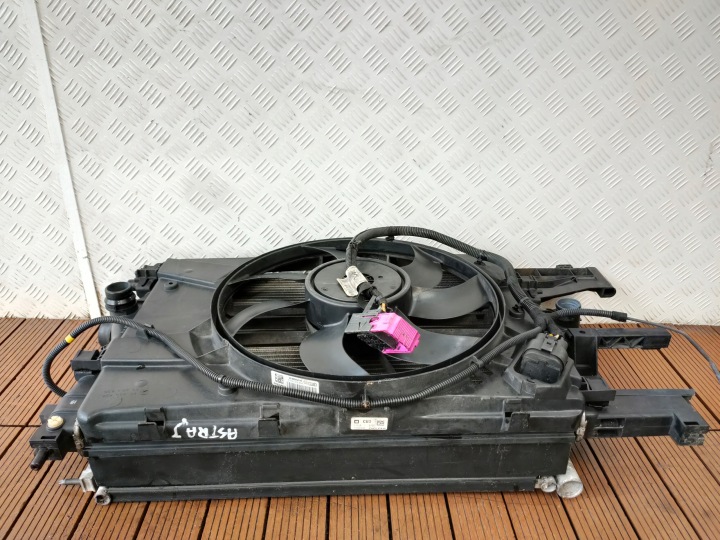 фото №9, Opel astra iv j 09-05 1.6 cdti радиатор вентилятор комплект 13250332 oem номер