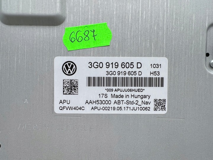 фото №5, Дисплей навигации vw passat b8 3g0919605d