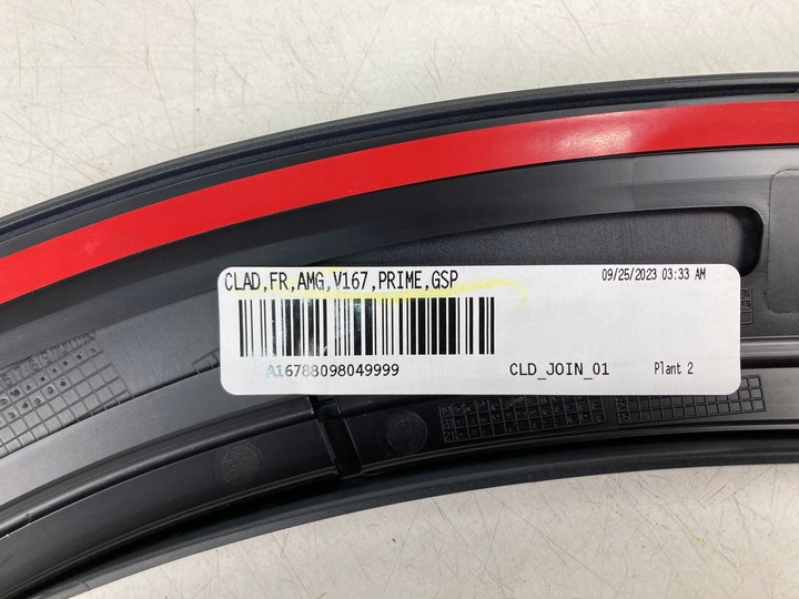 фото №10, Планка накладка крила права передня mercedes gle a167 amg a1678840200