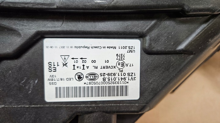 фото №11, Лампа перед левая skoda superb iii ксенон 3v1941015b