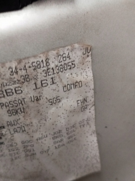 фото №8, Крышка стекло багажника зад vw passat b5 fl la7w