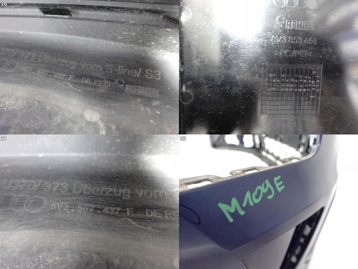 фото №12, Audi a3 8v3 8v0 s-line 13-16 бампер решётка радиатора перед распылитель