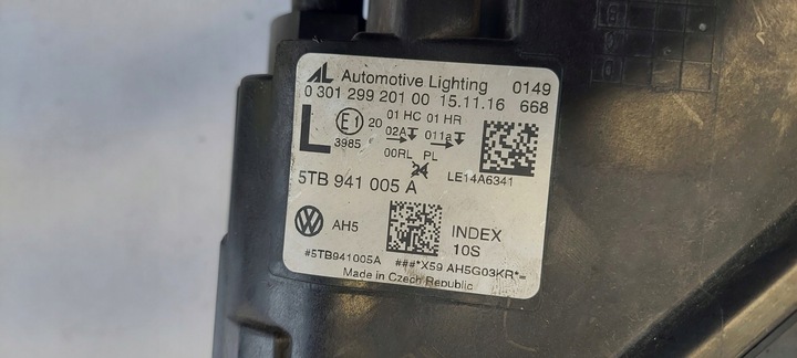 фото №9, Лампа передняя левая vw touran 5tb 15-20 5tb941005a