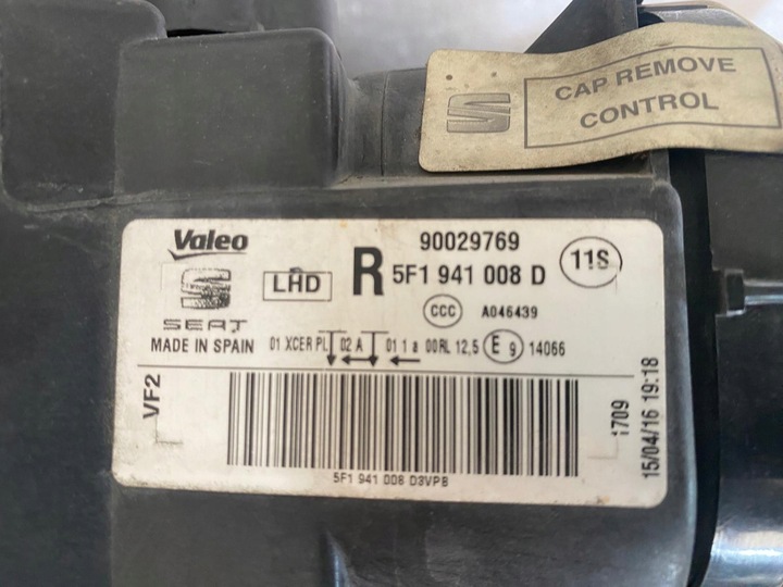 фото №13, Лампа права передня seat leon iii 5f повний led праві перед 5f1941008d