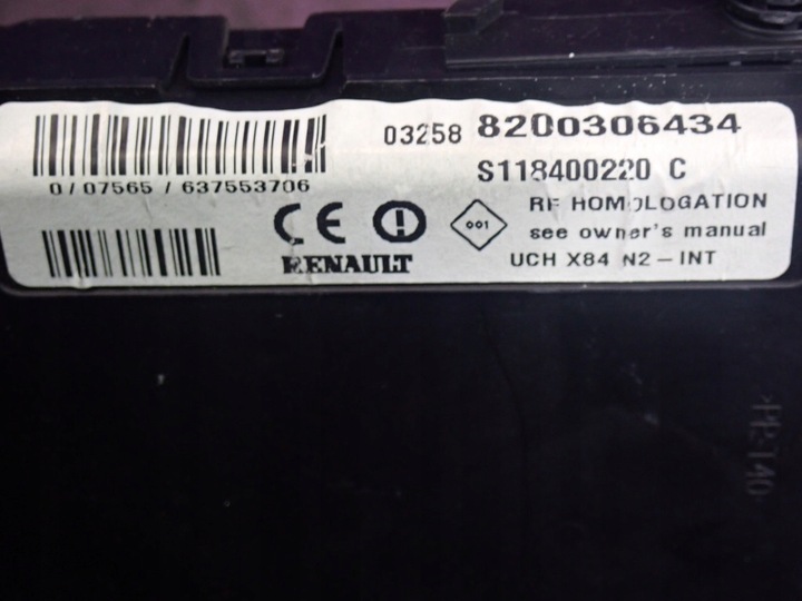 фото №7, Renault megane ii 02-06 коробка запобіжників 8200306434 s118400220c