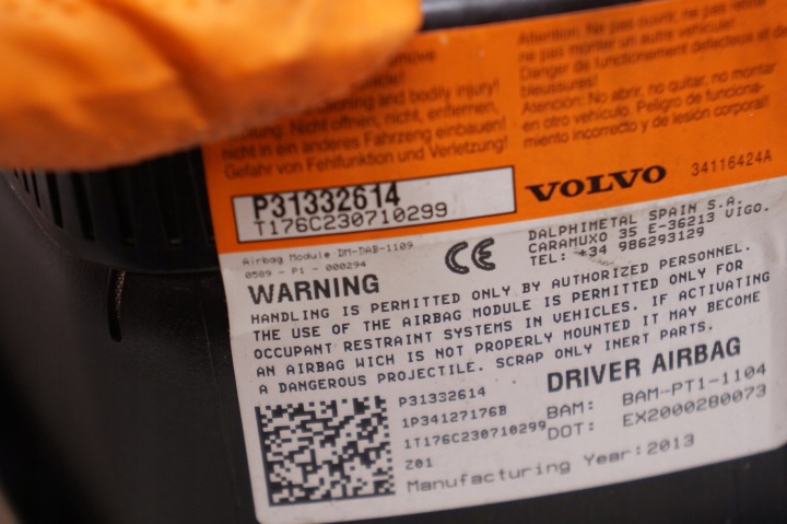 фото №6, Volvo v40 ii подушка подушка водителя руль 31332614