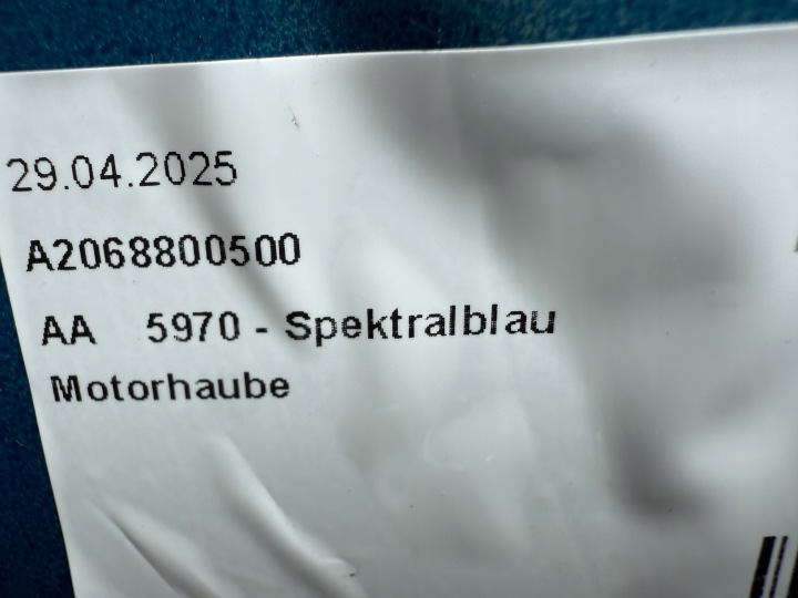 фото №15, Mercedes c klasa w206 206 капот кришка двигуна перед ідеальний стан w колір 979 5970