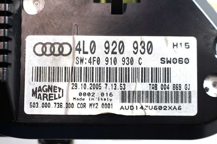 фото №6, Audi q7 прилади спідометр бензин 4l0920930 манометр спідометр  4l0920930x 4l092093