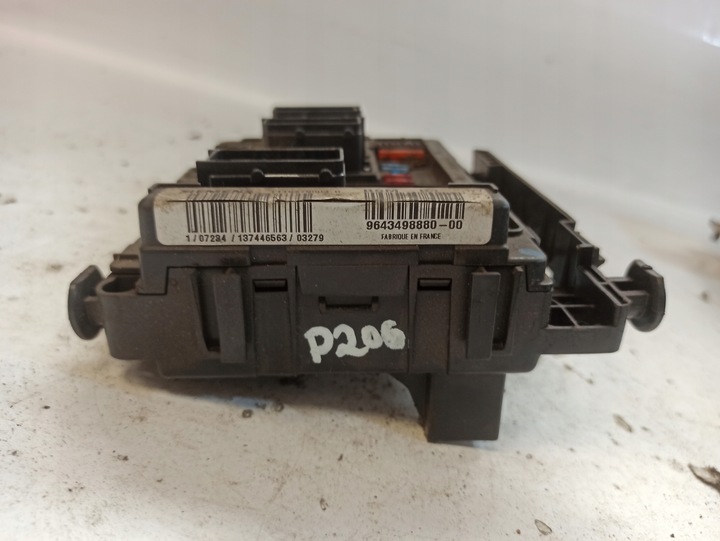 фото №7, Peugeot 206 коробка предохранителей модуль bsm t118470003g 9643498880