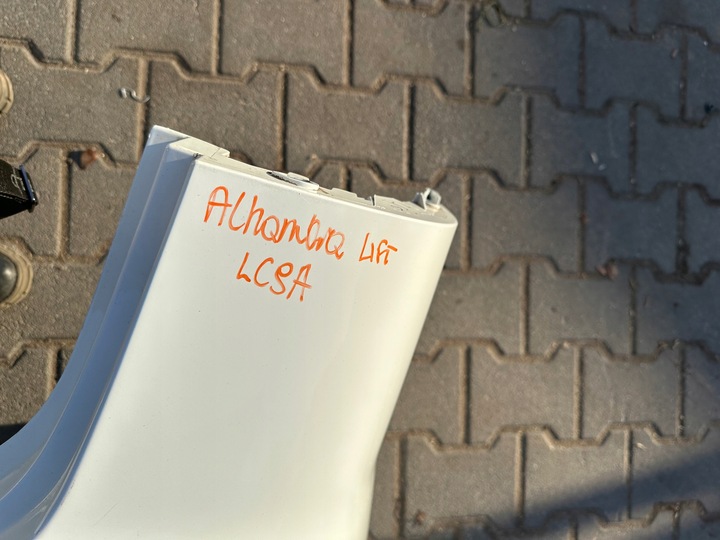 фото №6, Alhambra 7n5 7n рестайлінг бампер зад білий lc9a 4pdc