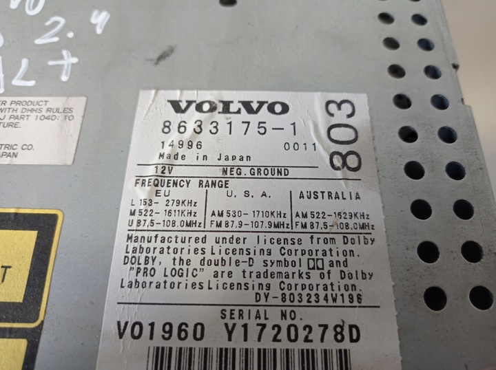 фото №6, Радио cd volvo s60 86331751