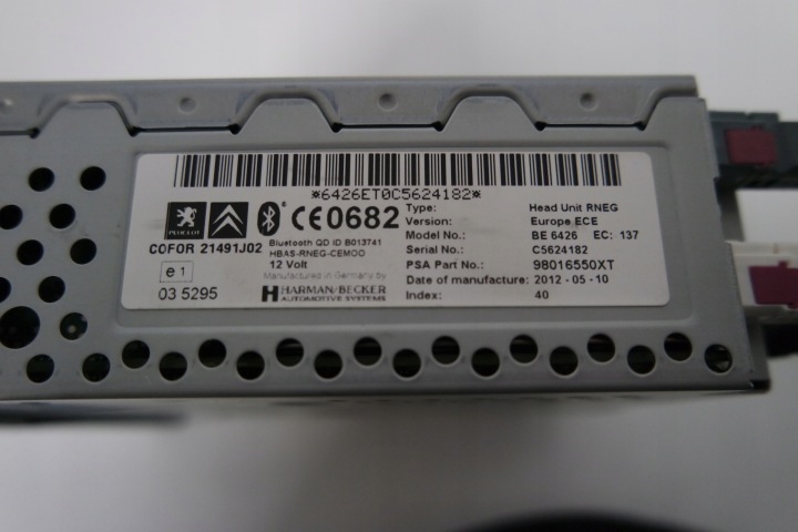 фото №7, Магнитола cd блютуз навигация citroen c3 c4 peugeot 98016550xt