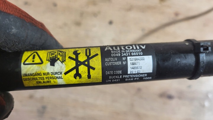 фото №5, Натягувач ременя лівий перед mini cooper r50 r53 01-06 1485970