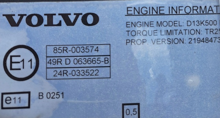 фото №6, Комплектный двигатель volvo fh d13 евро 6 500km / 460km e6