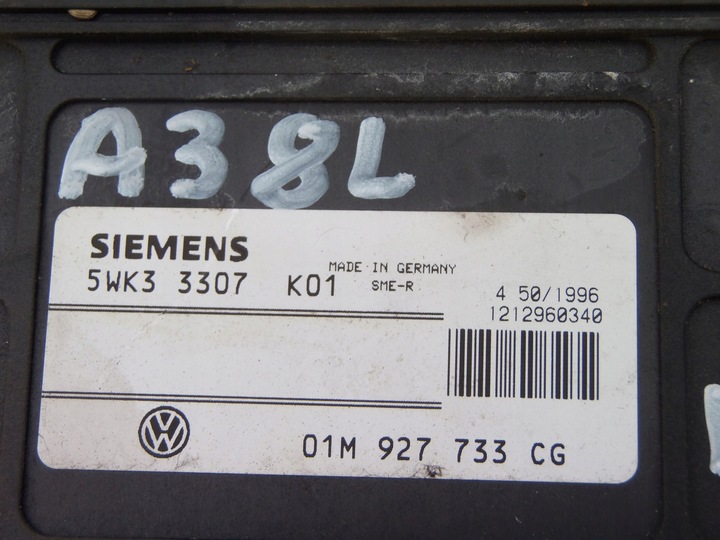 фото №5, Комп'ютер блок керування коробки 01m927733cg audi a3 8l