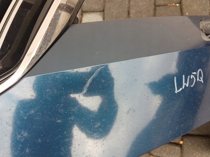 фото №8, 2 skoda superb iii рестайлинг 19-23 бампер перед переднее решётка радиатора 3v0807221f lw5q