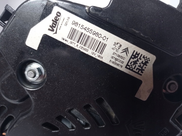 фото №3, Генератор восстановленный peugeot citroen старт сплав ist60c032 9815455980