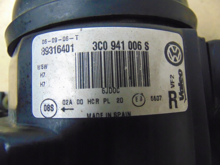фото №12, Правая фара перед vw passat b6 3c0941006s европа