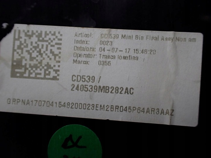 фото №8, Бардачок полка панели консоли гнездо 12v usb европа ford galaxy iii mk4 17r