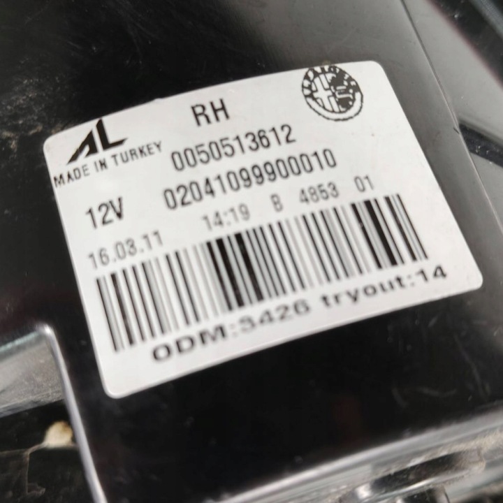 фото №8, Фара праве зад права задня alfa romeo giulietta 0050513612
