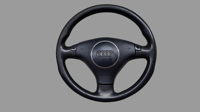 фото №1, Audi a8 d2 руль кожаный трёхспицевый мульти