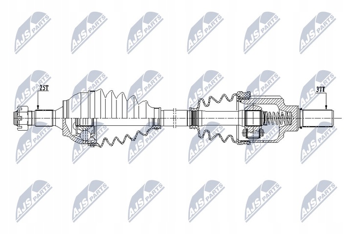 фото №2, Npw-ct-077 nty полуось приводная citroen c4 ii 1.6hdi