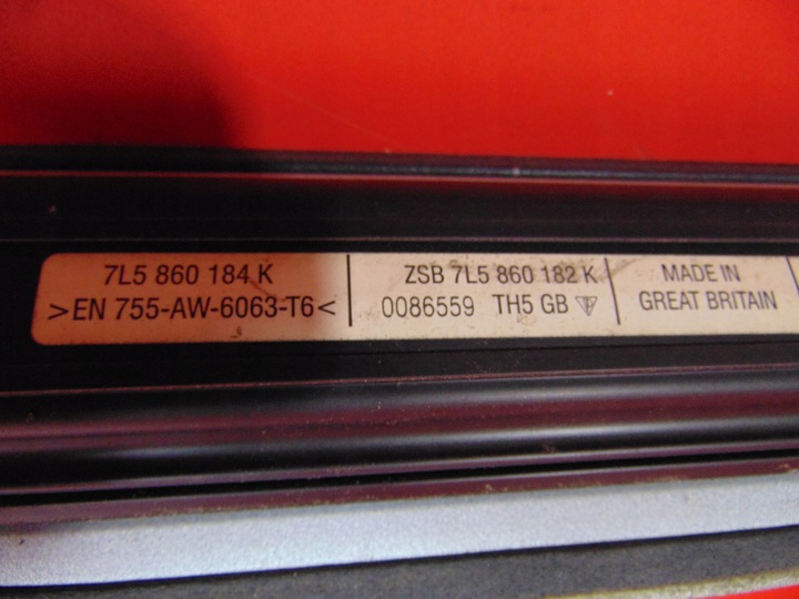 фото №12, Porsche cayenne i 9p 7l рейлинги крышные рейлинг левый правый комплект