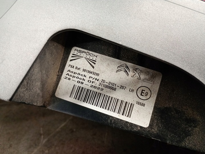 фото №11, 9819649280 лампа лівий зад berlingo iv 4 partner combo e