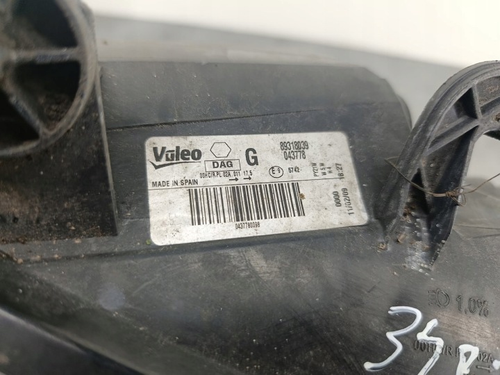 фото №9, Фара передняя левая citroen berlingo ii 043778 89318039 valeo