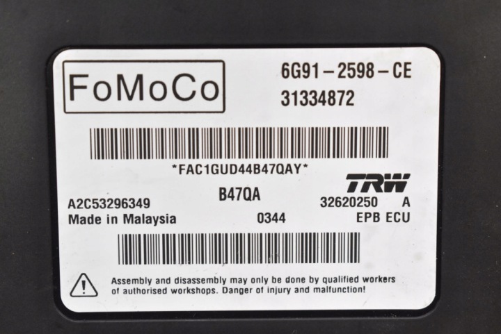 фото №8, Блок управления  модуль тормоза 6g91-2598-ce volvo s60 2 ii 10-13