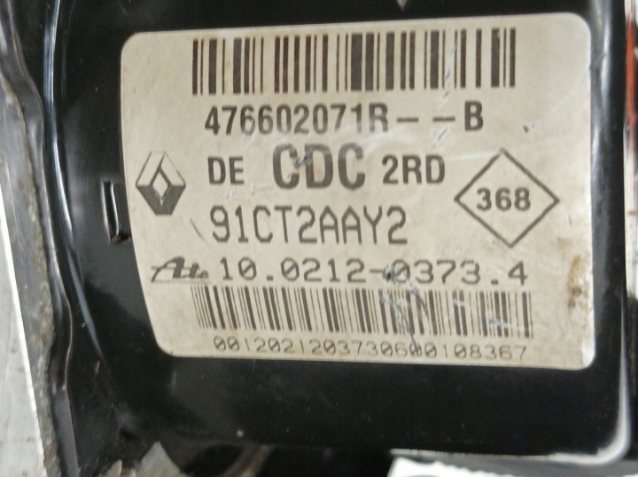 фото №7, Штекер соединитель разъём насоса abs 476602071r renault laguna iii 2007-