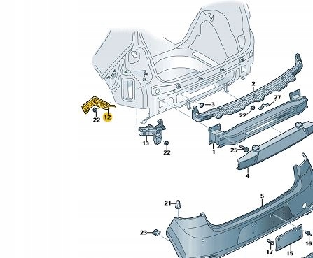 фото №9, Volkswagen oem номер 5g6807394 тримач, бампер