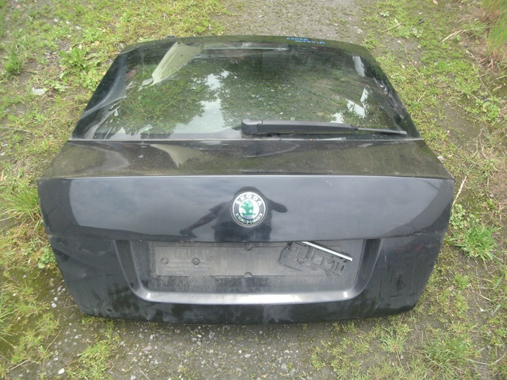 фото №1, Крышка зад з стекло skoda octavia ii hb lak.9910 чёрная