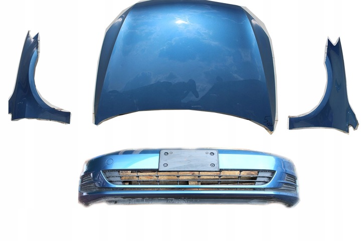 фото №9, Vw golf 7 vii перед la5j капот крылья бампер 5g pas переднее усилитель