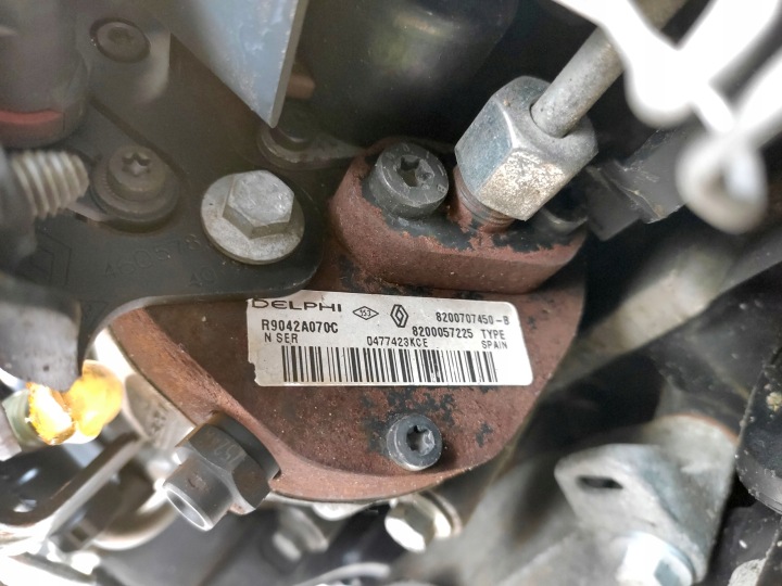 фото №10, Двигатель стойка k9k830 форсунки насос delphi turbo renault megane iii 1.5 dci