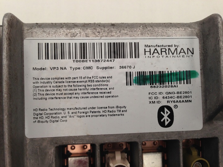 фото №5, Chrysler pacifica 16 радио навигация дисплей