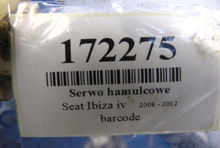 фото №11, Seat ibiza iv 2009r 1.4 16v підсилювач гальмівні 6r1614105f