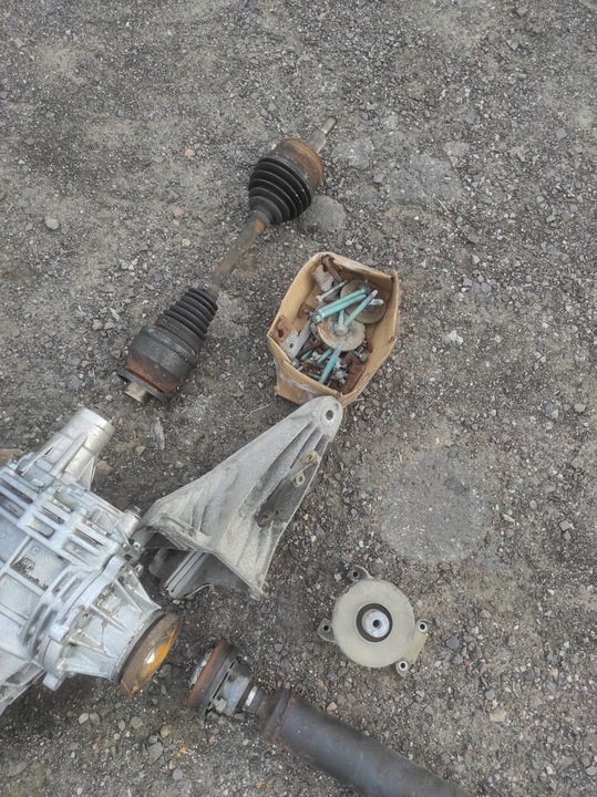 фото №10, Vw t5 2.5 tdi привод 4x4 swap коробка передач мост редуктор wał полуось выхлоп жгут