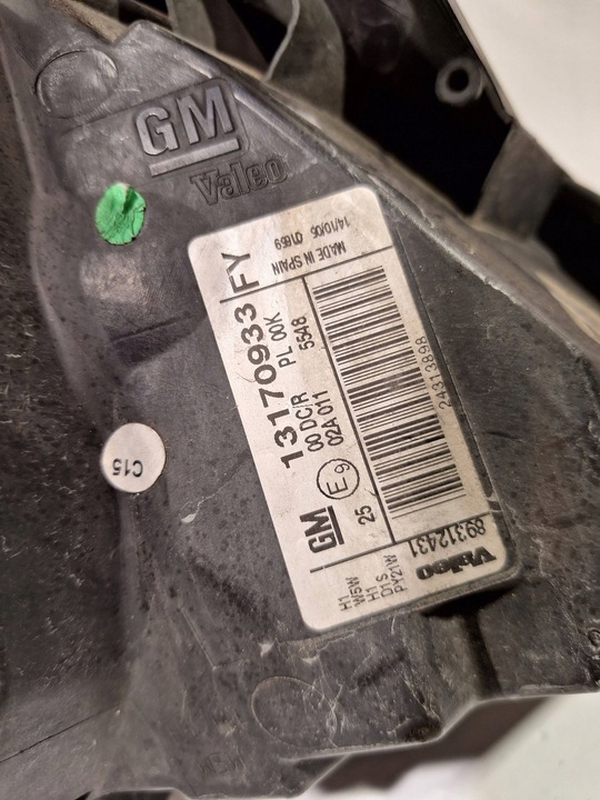 фото №11, Лампа перед ксенон ліва 13170933 opel vectra c рестайлінг 05-