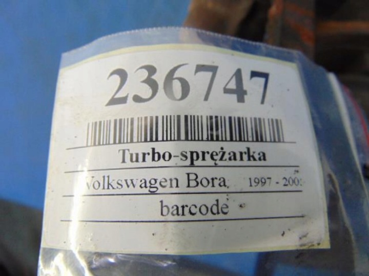 фото №12, Volkswagen bora 1.9tdi turbo-sprężarka 54431015075