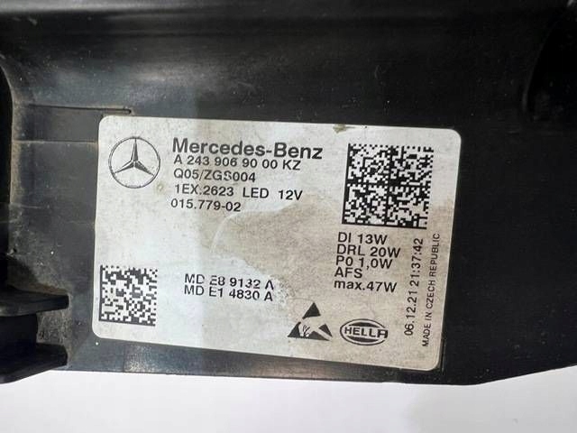фото №10, Правая фара передняя mercedes eqa eqb полный led h243 243 правое перед