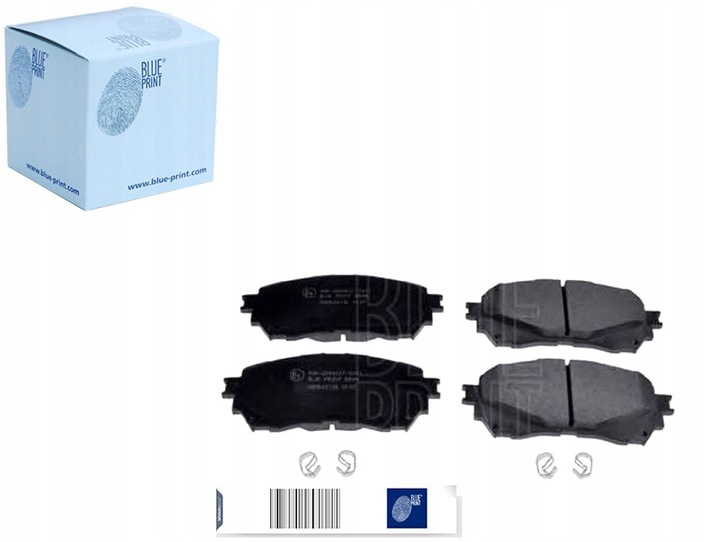 фото №1, Блакитний print комплект гальмівні колодки гальмівних blu, adm542